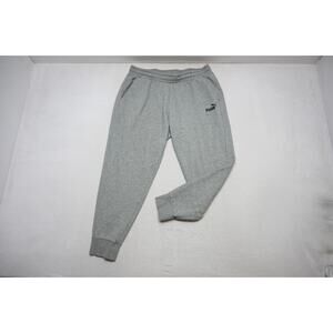 Puma Joggers Sweat Pants Cotton Blend Gray W/Pockets Mens Size 2XL XXL